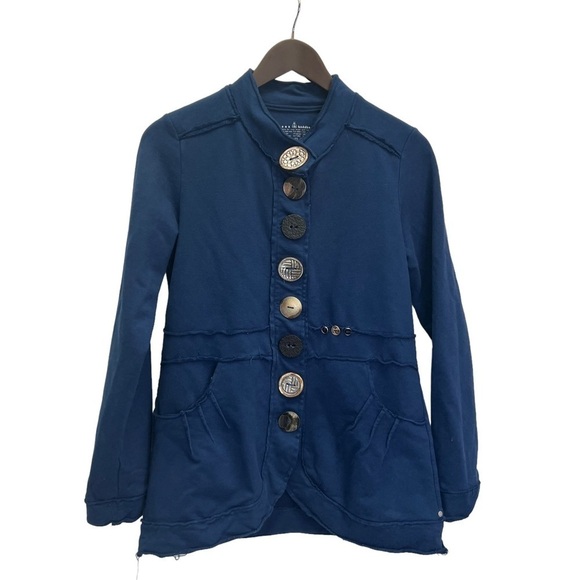 NEON Buddha Navy Blue Street Blazer Size S - Picture 4 of 11